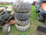 4 Tires 10-16.5 w/Rims