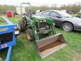 JD 650 Tractor w/Bush Hog 1846 QT Loader