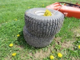 2 Tires 15x6.00-6 and Rims