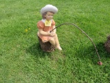 Concrete Girl w/Fishing Pole