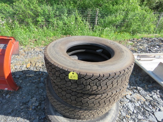 4 NEW Recap Tires 11R22.5