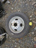 245/70R-19.5 Tire and Steel Rim