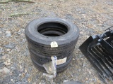 3 LIKE NEW 245/70R-19.5 Tires