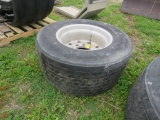 Michelin 445/50R22.5 Tire w/Alum Rim