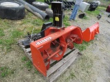 Kubota Snow Plow w/Hitch & Parts