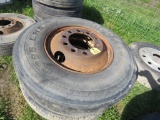 3 Tires and Steel Rims 11-22.5
