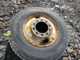 11R24.5 Tire and Steel Rim