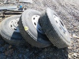 3 Drive Tires 11R24.5 and Alum Rims