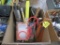 Box Lot of Garden Tools