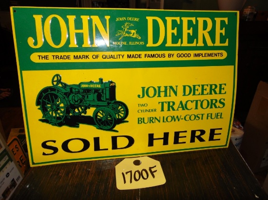 JD 14inch Tractor Sign