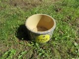 Blue Spongeware Crock
