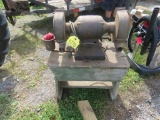 Double Bench Grinder on Stand