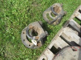 Pair of Large Axle IH Dual Hubs