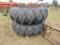 2 Tires and Snap on Rims 18.4-34