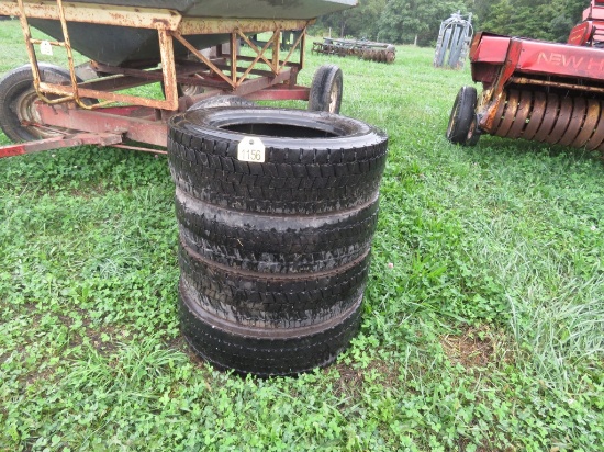 4 USED 225/70R19.5 Tires