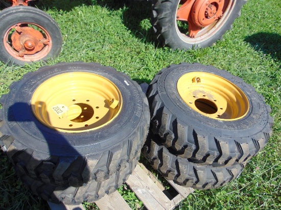 4 NEW 10-16.5 Tires and Rims