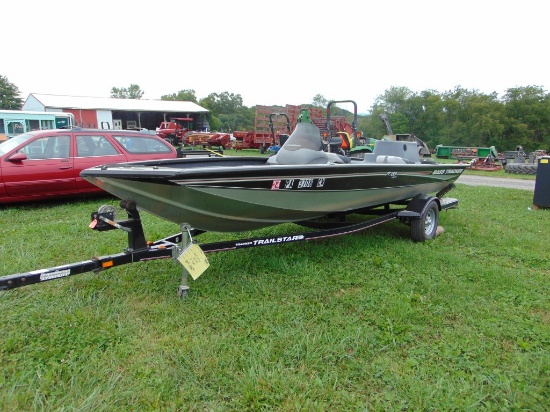 2005 Bass Tracker PT185 Jet Fishing Boat w/2005 Trail Star Trailer