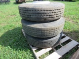 3 Tires and Rims 295/75R225