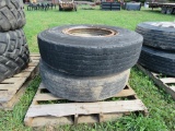 2 Tires and Rims 12R-22.5