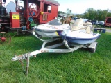 1999 Shore-Lander 2 Place Jet Ski Trailer w/Seadoo Jet Ski & Yamaha Jet Ski