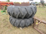 2 Tires and Snap on Rims 18.4-34