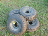 4 ATV Tires and Rims 24x9:00-10