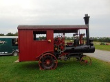 Old Train (like) Engine on Steel Wheels w/Brass Type Bell