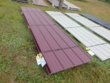 12ft Burgundy Steel Roofing