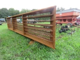10 Steel 24ft Freestanding Panels w/Gate
