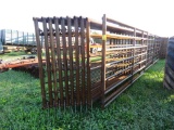 10 Heavy Duty 24ft Steel Freestanding Corral Panels