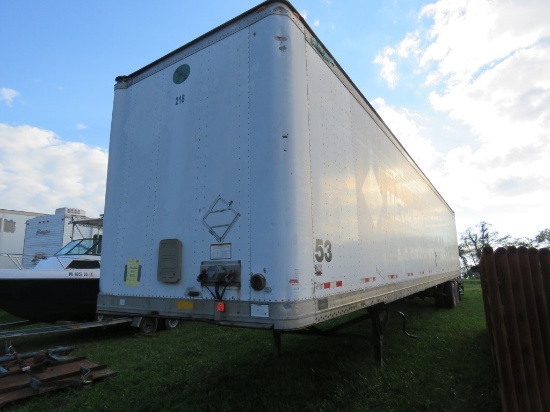 2001 Great Dane 102inch 53ft Van Trailer