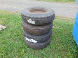 4 NEW 8.-14.5 Tires and Rims