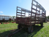 16ft Wooden Hay Wagon w/Heavy Duty Running Gears