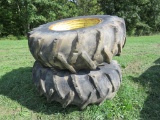2 Tires and Snap on Rims 18.4-30