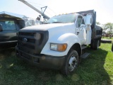2012 Ford F650XL Super Duty S/A Dump Truck w/10ft Dump