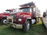 1999 Mack RD6885 Tri Axle Dump Truck w/Tarp & 16ft Steel Dump