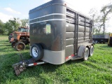 2014 Adams 12ft T/A Cattle Trailer