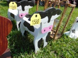 Wooden Cow Planter