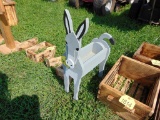 Wooden Donkey Planter