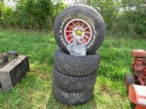 4 tires and rims 32x11.50-R15LT