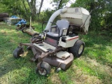 Grass hopper zero turn lawn mower with bagger system