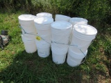 Lot of 5gal Buckets w/Lids