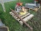Pallet of grain bin parts