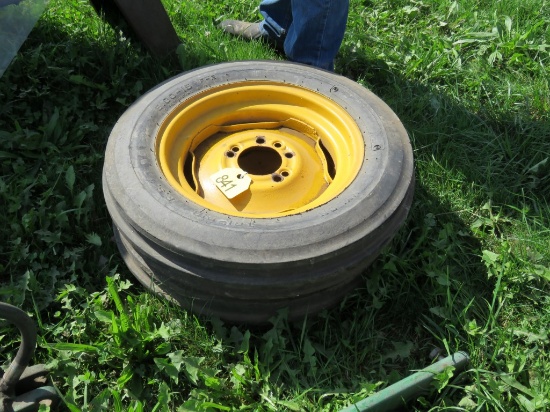 2 tires and rims 5.00-15