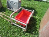 Butchering cart with tub