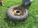 Tire and rim for new idea corn picker