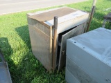 Steel cart with cabinet