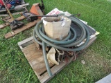 Pallet of barrel pumps and mud flaps