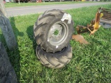 2 tires with rims 23x10.5x12