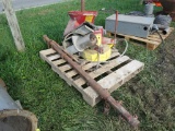 Pallet of grain bin parts